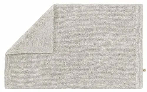 Rhomtuft Badteppiche Pur perlgrau - 11 - Badematten & Badteppiche, antistatisch und als Wendemodell nutzbar für vielseitige Gestaltung im Badezimmer.