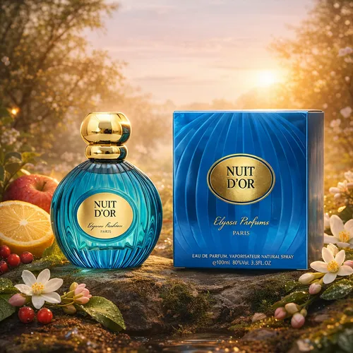 Eau de Parfum Nuit D’Or Damenduft – Fruchtig, Blumig, Holzig, 100 ml - Eau de Parfum in normaler Größe für Damen. Langanhaltender Duft mit fruchtigen und blumigen Noten, ideal für besondere Anlässe. Genießen Sie den eleganten Hauch von Paris.