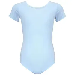 Aquarti Turnanzug Aquarti Mädchen Kurzarm Ballettanzug Einfarbig blau 158