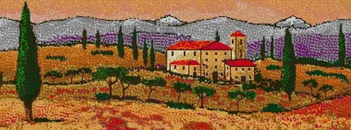 Stick it Steckpuzzle Toscana Landschaft, 30700 Puzzleteile