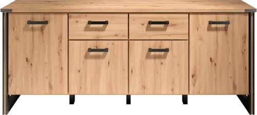 Home affaire Sideboard Mia, Echtholzoptik, 207 cm