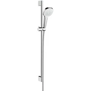 hansgrohe Croma Select E Vario Brause Set 26592400 - Brausegarnituren mit komfortabler Strahlartenumstellung durch Select-Taste und einem schwenkbaren Schieberegler für maximale Flexibilität.