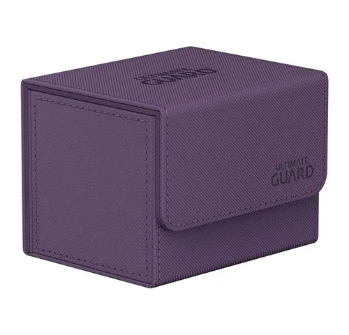 Ultimate Guard Sidewinder 100+ XenoSkin Monocolor Violett - Praktische Kartenbox für bis zu 100 doppelt geschützte Karten. Mit elegantem Design, robustem XenoSkin-Material und einfachem Zugriff von beiden Seiten – der ideale Begleiter für dein Kartenspiel!