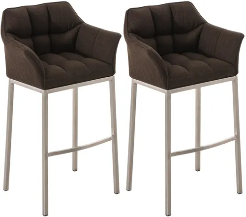 CLP Barhocker Damaso, Braun, 2er Set in braun von CLP