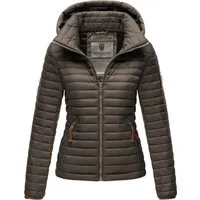 MARIKOO Damen Übergangsjacke Steppjacke mit abnehmbarer Kapuze - Funktionsjacken: Stylische Steppjacke mit abnehmbarer Kapuze, ideal für die Übergangszeit. Figurschmeichelnder Schnitt und modische Details machen sie zum perfekten Begleiter für Freizeit und Alltag.