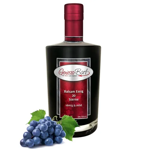 Balsamessig 20 Sterne Aceto Balsamico Essig  0,5L sämig & sehr mild 