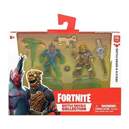 Boti 35933, 35936 - Fortnite Duo Figuren: BATTLE HOUND & FLYTRAP - Actionfiguren-Set mit 2 detailreichen Fortnite Figuren, perfekt für epische Kämpfe und Nachstellungen aus dem Spiel. Jede Figur kommt mit passender Waffe und ist in 3 Posen beweglich. Ideal für Fortnite-Fans!