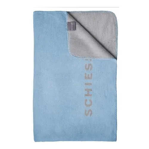 Schiesser Kuscheldecke Klara 150x200cm | Wendeoptik in Hellblau - Bettdecken aus Baumwoll-Mix, warm und flauschig, schadstoffgeprüft und ideal für ein gemütliches Zuhause. Pflegeleicht und mit hochwertigem Overlocksaum.