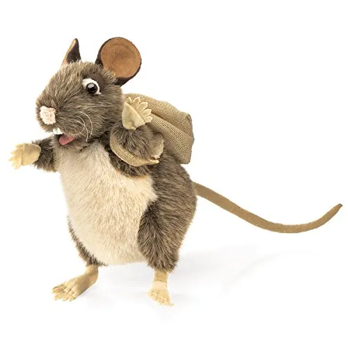 Folkmanis Pack Rat Hand Puppet - Handpuppen aus hochwertigem Material, langlebig und flexibel gestaltet für kreatives Spielen.