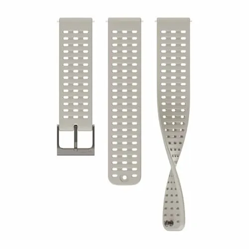 SUUNTO 22 ATH2 Silikon Armband Kompatibel Race, Vertical, 9 Peak Pro, 9 Peak, 5 Peak, Watch Strap Weiches Silikon Ersatzband 22mm Sand Gray S+M