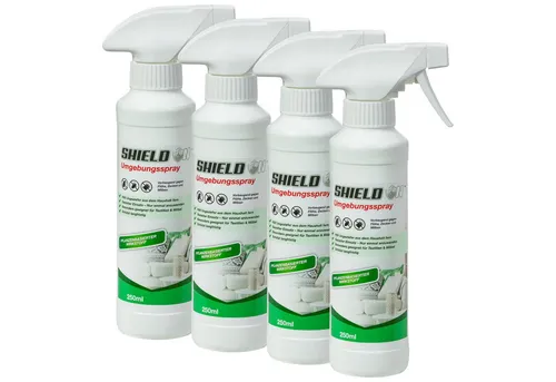 ShieldOn Umgebungsspray 4x 250 ml - Effektiver Ungezieferschutz für Ihr Zuhause - Ungezieferschutz, 4x250 ml Spray für eine umfassende und langanhaltende Bekämpfung von Ungeziefer im Haushalt.