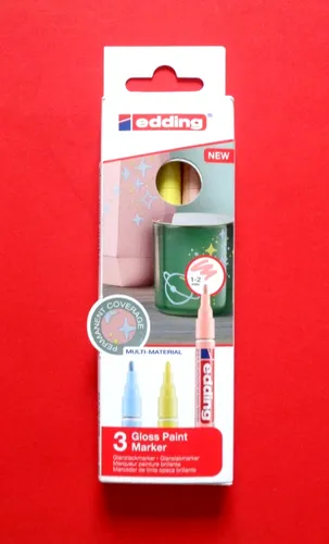 edding 751 Glanzlackmarker Lackmarker pastell 3er Set