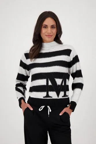 Monari Strickpullover Ringel Regular Fit - Strickpullover in Regular Fit mit Rundhalsausschnitt, aus hochwertigem Strickstoff für hohen Tragekomfort und vielseitige Styling-Möglichkeiten – ideal für Büro und Freizeit.