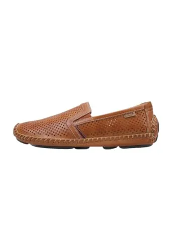Pikolinos Herren Lederschuhe Jerez 09Z-3100 in Braun - Herren-Slipper mit handgenähtem Design und seitlichen Gummibändern für optimalen Komfort. Ideal für lässige Anlässe und mit herausnehmbarer Vorlage.
