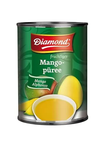 DIAMOND Mangopüree, feines Püree aus der Mango Alphonso, Obstkonserve in der Dose - 1 x 850 g