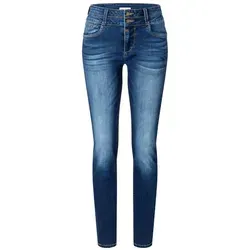 Timezone Damen Slim EnyaTZ Womenshape Jeans, Grape Blue wash, 31/34 - Damen-Jeanshosen mit figurschmeichelndem Schnitt und modernem Grape Blue Wasch-Effekt für einen trendigen Look.