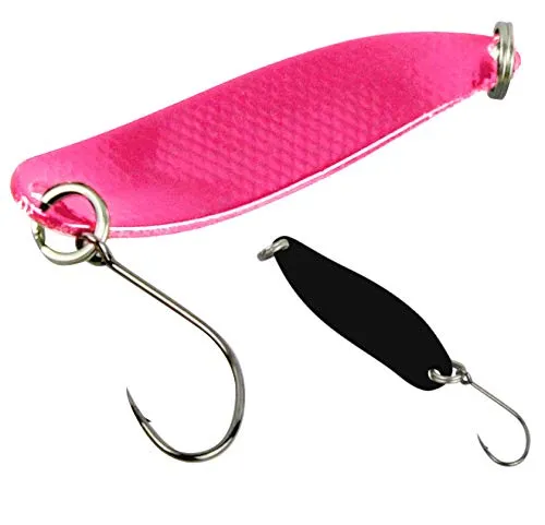 FTM Spoon Hammer 3,3cm 2,4g - Forellenblinker, Farbe:UV pink/schwarz