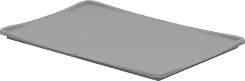 KEINE MARKE Euro-Norm Auflagedeckel, 60 x 40 cm, Grau