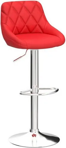 Woltu Höhenverstellbarer Barhocker mit 360° Drehfunktion in rot von WOLTU