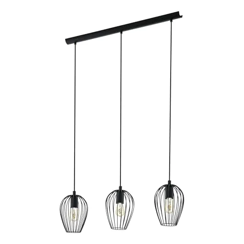 NEWTOWN Hängeleuchte, schwarz in schwarz von EGLO