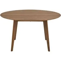 Roxby Esstisch 140x140cm Natur - Esstisch in runder Form, ideal für gesellige Abendessen. Hergestellt aus stabilem MDF, vereint er modernes Design mit zeitloser Eleganz.