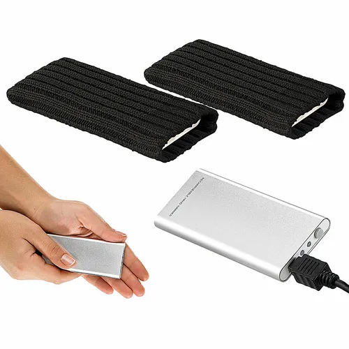 Produktbild infactory Handwärmer elektrisch: 2er-Set aufladbare Handwärmer