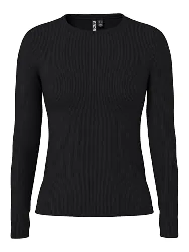PIECES Damen T-Shirt,Schwarz,XS