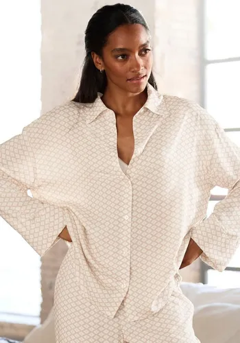 LASCANA Pyjamaoberteil mit edlem Allover-Druck von LASCANA
