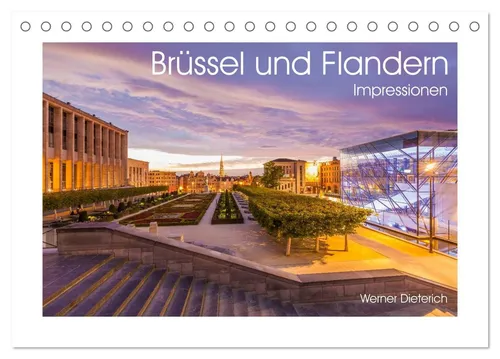 CALVENDO Wandkalender Brüssel und Flandern Impressionen (Tischkalender 2026 DIN A5 quer), CA