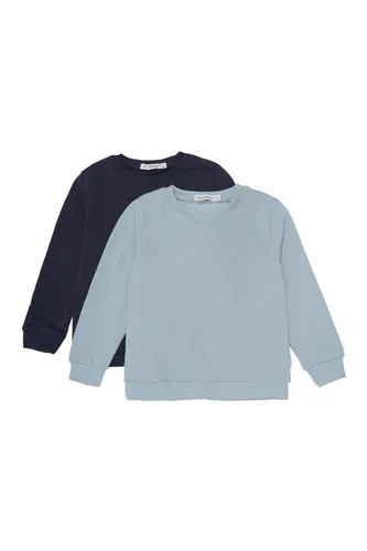Minymo Rundhalspullover MISweatshirt (2er-Pack) Klassisches Sweatshirt