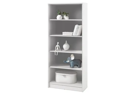 Bega Consult Regal 72 x 148 x 34 cm - Regal in Weiß mit 3 Einlegeböden, ideal für platzsparende Aufbewahrung und stilvolle Dekoration. Perfekt für Wohnzimmer oder Büro.