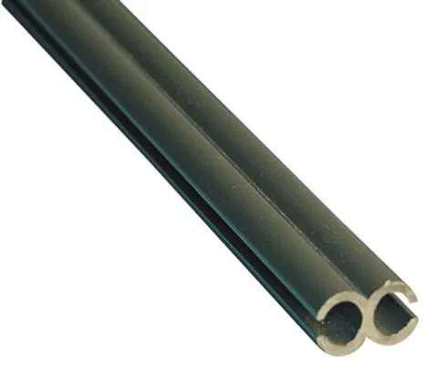 Doppel-Kederschiene grau, 200cm