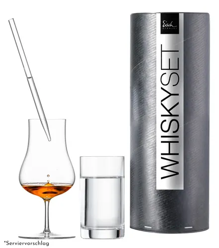 Eisch Whisky-Geschenkset Malt Whisky - Dreiteiliges Whiskyset aus hochwertigen Gläsern, ideal um die Aromenvielfalt bester Whiskys zu erleben. Perfekt für Genießer und als Geschenk!