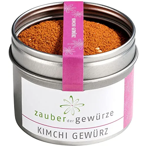 Zauber der Gewürze Kimchi Gewürz - koreanische scharfe Gewürzmischung für Kimchi, koreanisches Chilipulver mit Gochugaru, Kimchi einfach zu Hause selber machen, Top-Qualität in Aroma-Dose, 75 g