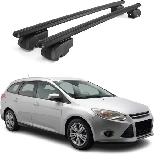 Dachgepäckträger für Ford Focus Turnier (2011-2021) – Aluminium, Schwarz, ABE