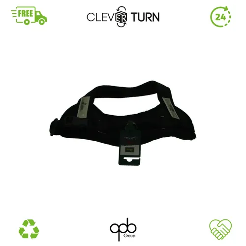 Hunter Hunde-Geschirr Ranger schwarz - Robustes Nylon-Geschirr mit weicher Polsterung, ideal für komfortable Spaziergänge und Sicherheit durch reflektierende Klettaufschrift.