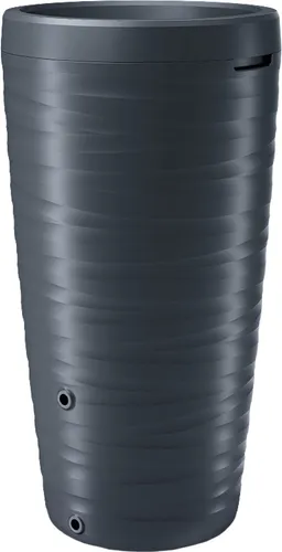 Prosperplast Regentonne Maze 240 Liter - Bewässerung mit abnehmbarem Deckel, der als Pflanzschale genutzt werden kann. Frostsicher und aus wetterbeständigem Kunststoff, ideal für Gartenliebhaber.