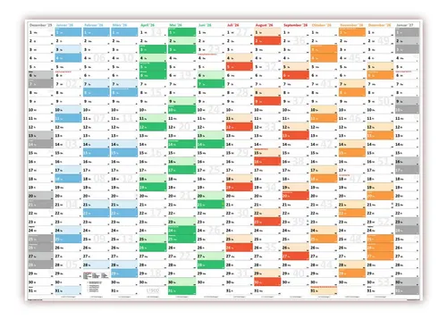 Kalender im Querformat von LYSCO