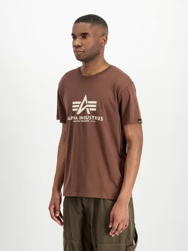 Alpha Industries Basic T-Shirt aus 100% Baumwolle in Powder Brown XXXL - Hochwertiges Basic T-Shirt in modischem Design, ideal für lässige Outfits. Aus 100% Baumwolle gefertigt, pflegeleicht und angenehm zu tragen. Perfekt für den täglichen Einsatz.