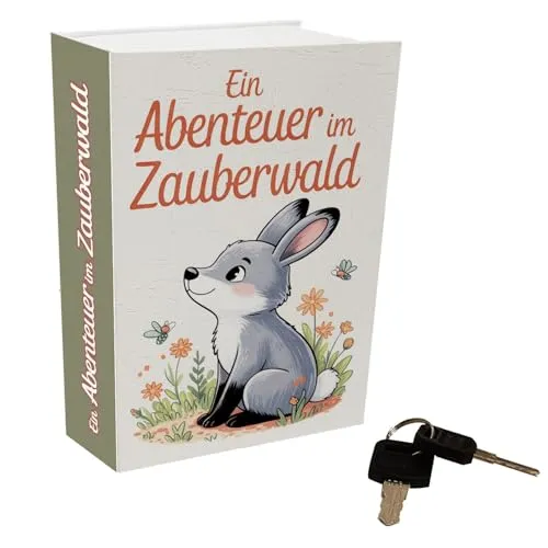 Abenteuer im Zauberwald Booksafe mit Waldtiere für Märchen-Fans Perfektes Geheimversteck für Leser mit Spaß am Märchenmotiv