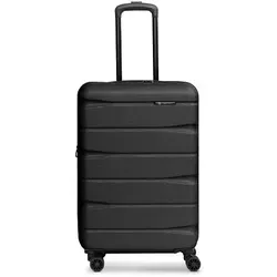 Franky Hartschalen-Trolley Munich 4.0 - Koffer mit 4 Rollen aus robustem ABS-Material, erweiterbar von 28 cm auf 33 cm für mehr Stauraum. Inklusive TSA-Zahlenschloss und praktischem Innenfach für optimalen Gepäckschutz.