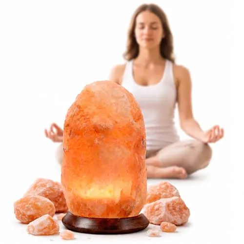 HAF Salzkristall-Tischlampe