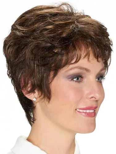 degenhardt Perücke MALAGA Deluxe aus hochwertigem Kunsthaar in braun von Degenhardt Haarcollection