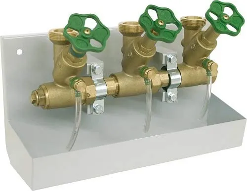 Kompakt Wasserverteilerstation DN25 1 Zoll mit Entleerinne - Sonstige Armaturen mit maximaler Betriebstemperatur von +90°C und Druck von 10 bar. Komplett montiert, rostfrei und ideal für professionelle Anwendungen.