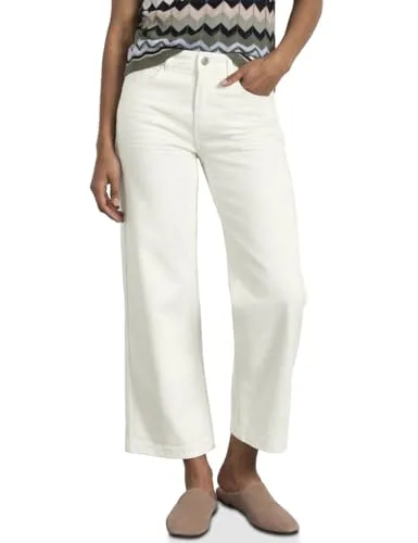 Street One Wide Leg Jeans Off White Washed 31 - Stylische Wide Leg Jeans im Loose Fit, ideal für lässige Looks. Hohe Taille und angenehmer Tragekomfort, perfekt für jeden Tag.