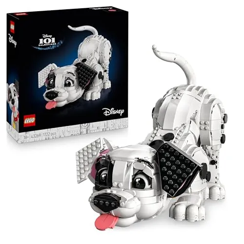 Welpe aus 101 Dalmatiner - Lego Set - Lego Set zur Bau des Disney Hundes Patch, fördert Kreativität und bietet Spaß beim Ausstellen in verschiedenen Posen.