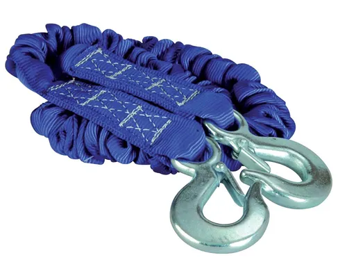 cartrend Abschleppseil XXL 3000 kg – 4 m mit Karabinerhaken von uniTEC KFZ