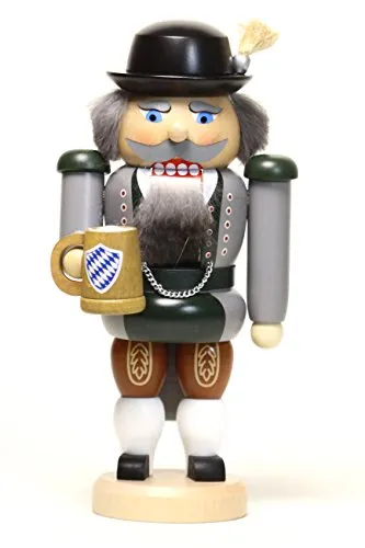 Seiffener Volkskunst Nussknacker Bayer - Traditioneller Nussknacker aus dem Erzgebirge, handgefertigt von Seiffener Volkskunst eG, Höhe ca. 20 cm – ein einzigartiges Dekorationsstück für die Weihnachtszeit.