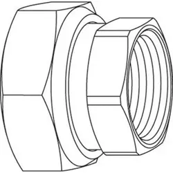TA Anschlussverschraubung 3/8'' IG für Ventil DN10 - 7738332856