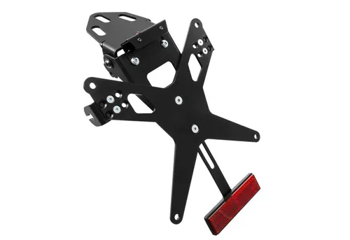 ZIEGER Kennzeichenhalter schwarz - Motorradzubehör, stabiler Kennzeichenhalter in elegantem Schwarz, inklusive Montagematerial für eine einfache Installation.